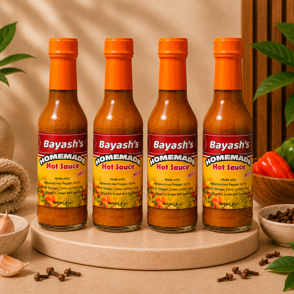 Bayash's Hot Sauce Pack 4