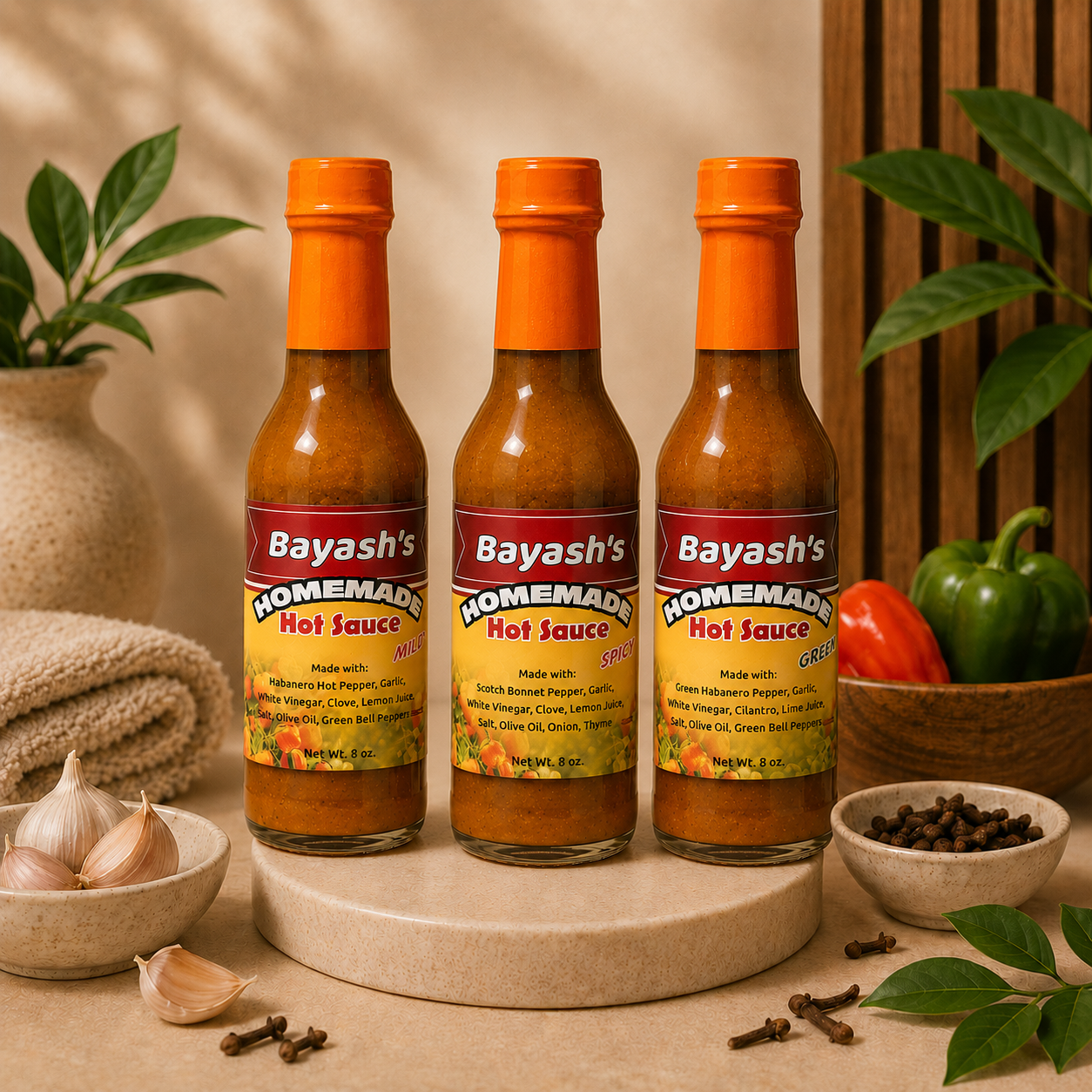 Bayash's Hot Sauce Pack 3